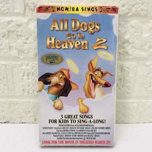 VTG‼ RARE‼ All Dogs Go to Heaven 2 (VHS, 1996) • VGUC‼ • PROMO/SCREENER‼ - Picture 1 of 5
