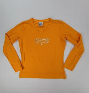 Nike Shirt Girls Extra Large Orange Casual Long Sleeve Comfort Youth Girls - Picture 1 of 9