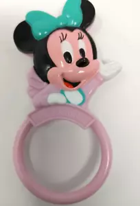 Playskool Disney Babies Minnie Mouse Pink Plastic Rattle 1990 - Picture 1 of 2