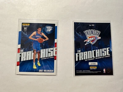 2022-23 Panini Instant "THE FRANCHISE" CHET HOLMGREN #F21 OKC Thunder 1/1436 RC - Image 1 of 3