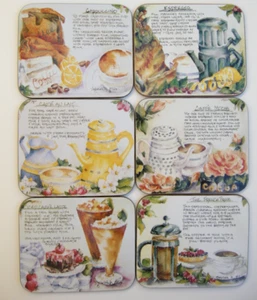 Deborah K Ellis Kaffee Trinker Untersetzer Set Jason Kork sechs hitzebeständige - Bild 1 von 8