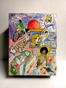 Jeffrey Campbell Empty Women Unite Comic Style Shoe Box Women In Space - Picture 1 of 7