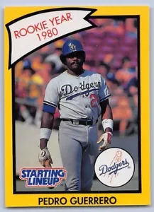 1990 Pedro Guerrero - Kenner Starting Lineup Card - Los Angeles Dodgers - (Yel) - Bild 1 von 2