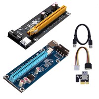 USB 3.0 Pcie 1x To 16x PCI-E Express Extender Riser Card Adapter Power BTC Cable