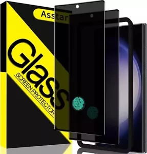 2x Protector de pantalla de privacidad de vidrio para Samsung Galaxy S23 Ultra - Bild 1 von 6