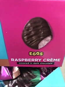 RUSSELL STOVER Raspberry Creme Dark Chocolate Candy, 1.3 oz(37g) 18 EASTER EGGS - Picture 1 of 4