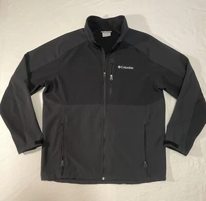 Chaqueta softshell Columbia Ascender para hombre, talla grande, negra - Imagen 1 de 10