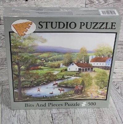 Quebra-cabeça Bits And Pieces 500 Peças 16x20 O BURACO AZUL Mary Ann Vessey Novo - Imagem 1 de 4