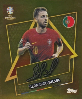 PANINI FUßBALL UEFA EM EURO 2024 DEUTSCHLAND Topps sticker football European Championship Euro 2024 no. POR SP: Bernardo Silva with signature port