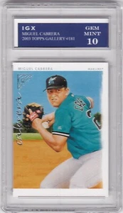 Miguel Cabrera ROOKIE CARD Topps Gallery GEM MINT 10 Baseball Marlin MIGGY $$ RC - Bild 1 von 1