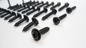 ¡JUEGO DE 30 TORNILLOS INTERIORES NEGROS! PARA TOYOTA CAMIONETA 4RUNNER CAMRY COROLLA & ETC - Imagen 1 de 10