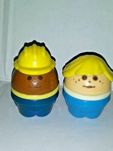 Little Tikes Vintage Chunky Toddle Tots Little People Lot Of 2 Boy and Girl - Picture 1 of 3