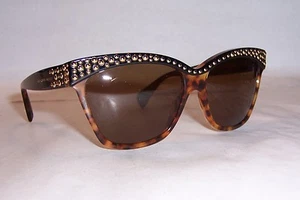 NUOVI OCCHIALI DA SOLE ALEXANDER MCCHEEN AMQ 4239/S NERO AVANA/MARRONE 2IE-8U AUTENTICI - Foto 1 di 8