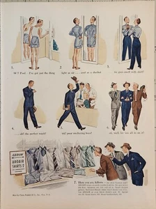 Camicie Freccia 1940 Pubblicità Vintage 14x10 Eccovi Compagni - Foto 1 di 1