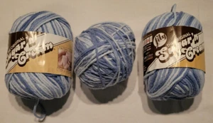 3 Lily The Original Sugar ‘n Cream Cotton Yarn 2 Oz Faded Denim 00181 - Picture 1 of 4