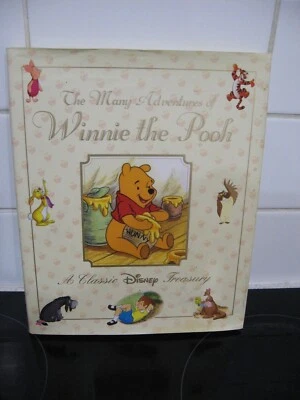 Vintage AA MILNE The Many Adventures of Winnie the Pooh Book Treasury Book 1998 - image 1 of 4