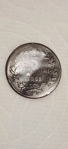 1861 Italy 5 Centesimi Bronze Coin (Vittorio Emanuele II) Milan Mint - Picture 1 of 4