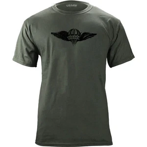 Vintage Army Parachute Rigger Badge Subdued Veteran T-Shirt - Picture 1 of 3