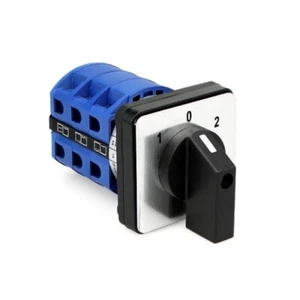 Drehschalter 3 Positionen 1-0-2 25A Nockenschalter Wendeschalter Umschalter NEU - Bild 1 von 17