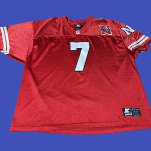Nebraska Cornhuskers Football Jersey Red Starter #7 Distressed Mens XL - Picture 1 of 18