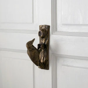 Renovators Supply Brass Antique Door Knocker Woodpecker Design Vintage Knocker - Picture 1 of 10