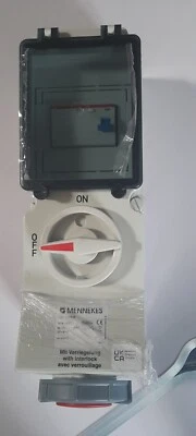MENNEKES IP67 Red, White Wall Mount, Rated At 16A, 400 V - Image 1 of 2