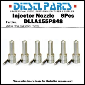 6Pcs Injector Nozzle DLLA155P848 for HINO J05E / Denso 6353 Injector 23670-E0050 - Bild 1 von 1