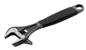 Bahco 9071P Black Finish Comfort Grip Adjustable Wrench With Reversible Jaw 8" - Picture 1 of 6