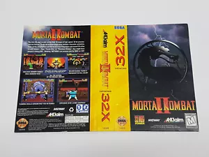 Mortal Kombat II Sega 32X SOLO scatola taglio noleggio *DANNEGGIATA - Foto 1 di 2