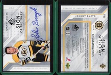 06/07 2006-07 SP Authentic Sign of the Times Auto #BU Johnny Bucyk Bruins
