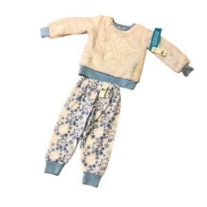 Disney Frozen Toddler Girls Elsa Pajamas Plush Top & Kint Pants -Size 2 - Picture 1 of 5