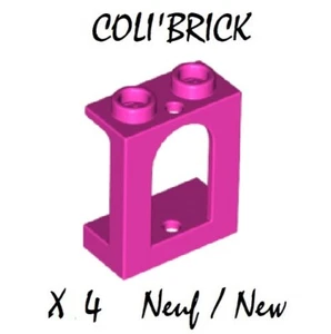 Lego 90195 - 4x Fenster / Window 1x2x2 Castle - Pink / Dark Pink - New Neu - Bild 1 von 1