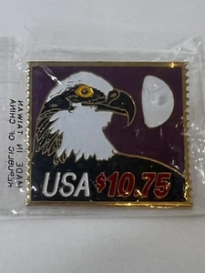 U.S.Postal Service 1985 Bald Eagle Stamp Design Lapel Pin - Picture 1 of 2