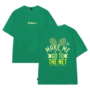 PULSV 2025 Go To The Net T-Shirts Unisex Badminton Tee Sports Casual OverFit - Picture 1 of 4