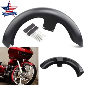 21" Wrap Front Fender Fit For Harley Touring Street Glide FLTR FLHT FLHR Bagger - Picture 1 of 23