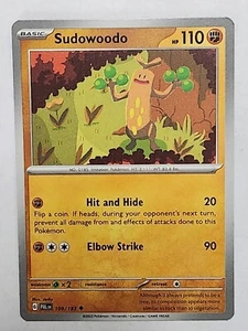 Carta Pokémon Sudowoodo 109/193 Paldea Evoluta Viola Scarlatta - Foto 1 di 1