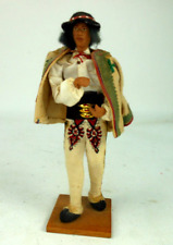 Vintage Polish Wedding Doll Terra Cotta Figure Man 10 Inch