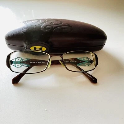 Koali Liseron Rectangle Eyeglass Frames 6567K 53 16 135 Mj344 Optical Blue Green Foto 1 de 4