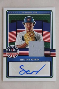 Sebastian Norman - 2023 Stars & Stripes USA Baseball Autograph Materials - Picture 1 of 1