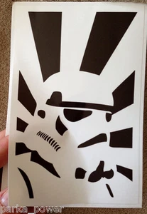 Adesivo Stormtrooper, bianco e nero, personaggio Star Wars, decalcomania non trasparente - Foto 1 di 2