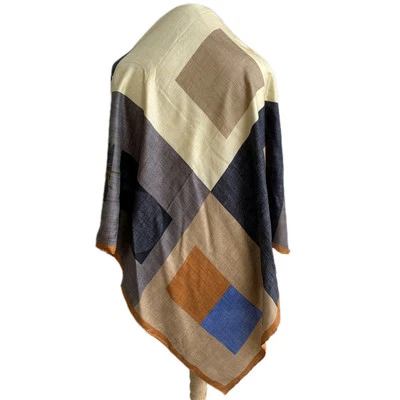 Gucci 100% Silk Scarf 34" – Floral & Geometric Print – Made in Italy #A119 - Image 1 of 4