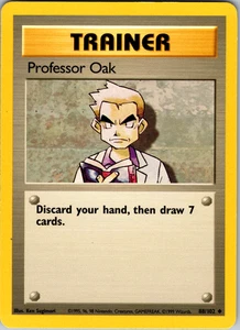 Professor Oak 88/102 Pokemon: Base Set Unlimited Uncommon - LP - Picture 1 of 2
