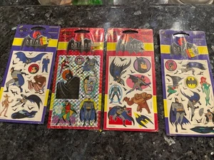 VTG Batman Returns Sticker Lot (4) Batman Penguin Catwoman Mello Smello 1993 NEW - Picture 1 of 5