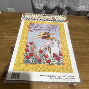 Daisy Kingdom Iron-on Transfer Sow Good Services 6555 Mary Engelbreit - Picture 1 of 2