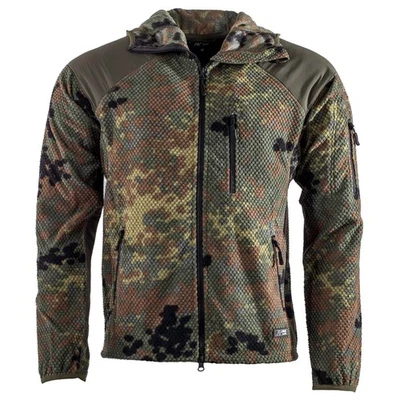 A. BLÖCHL A.B. Outdoor Fleecejacke Delta mit Kapuze BW Bundeswehr Armee Kälteschutzjacke
