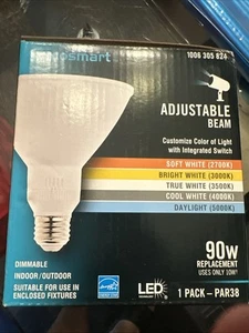 EcoSmart PAR38 Adjustable Beam Flood LED Light Bulb 90W Equivalent 1006 305 824 - Picture 1 of 4