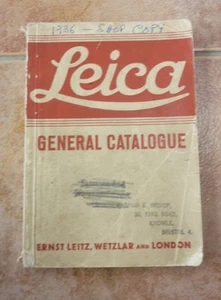 Leica Leitz Original 1936 General Catalogue (Shop copy) - Picture 1 of 4
