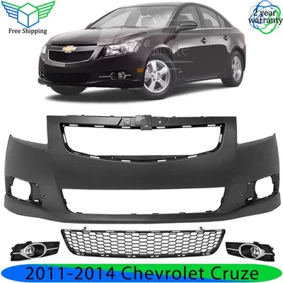 Front Bumper Cover & Fog Light Assembly Kit For 2011-2014 Chevrolet Cruze Foto 1 de 4