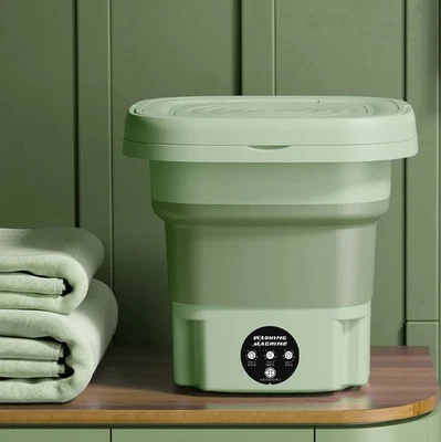 1pc 8L Foldable Mini Washing Machine – Portable Washer with Spin Dryer - NEW - Image 1 of 4