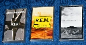 R.E.M 3 ORIGINAL MUSIC CASSETTES - Picture 1 of 1
